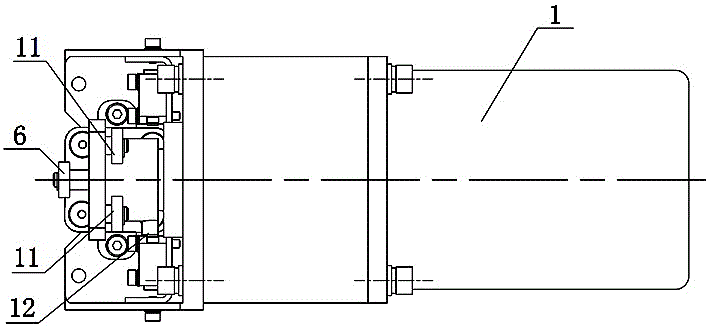 An AGV automatic lifting mechanism self-locking device