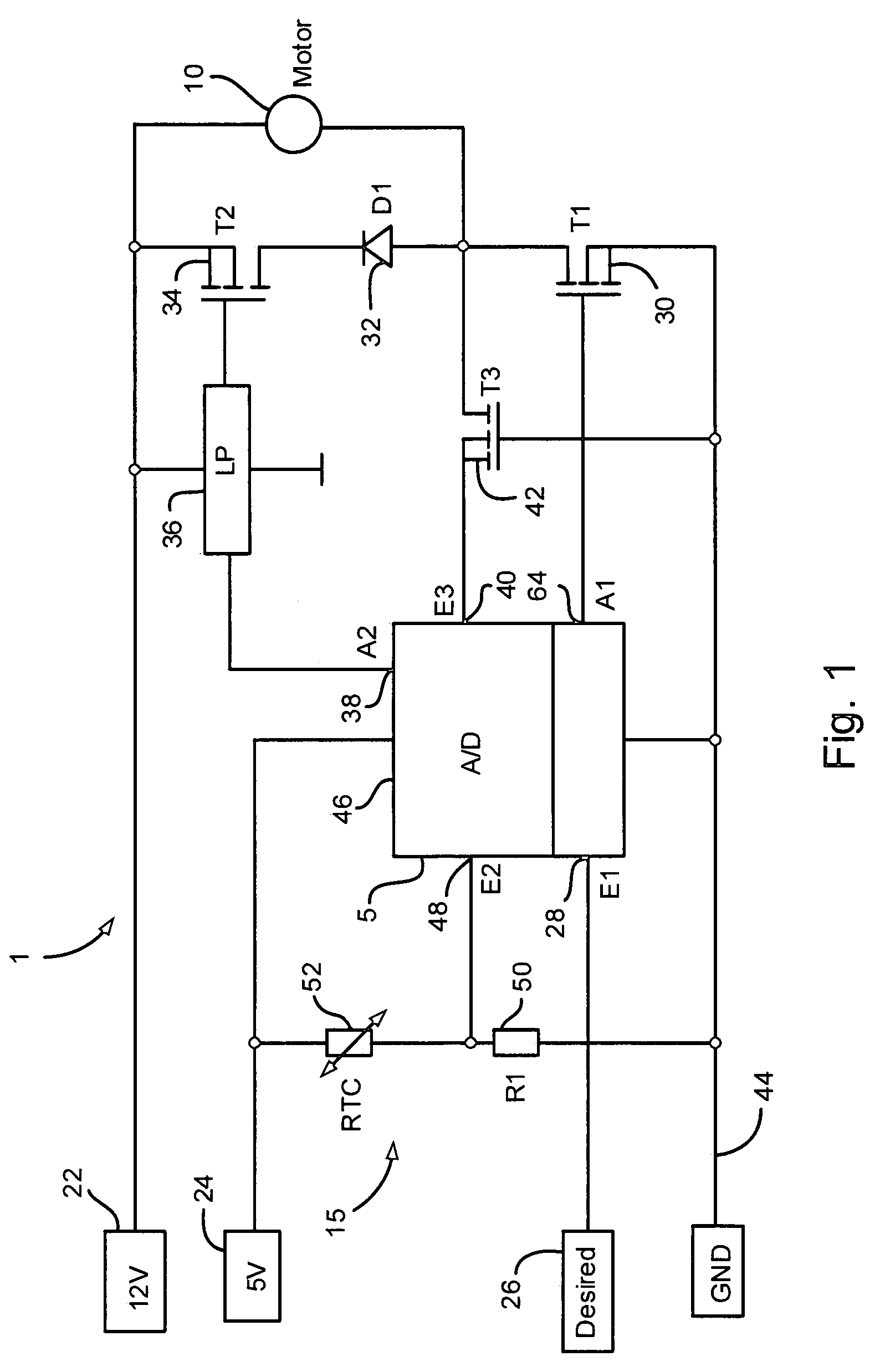 Motor control system for the PWM control of an electric motor