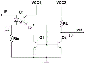 Circuit for improving optocoupler response speed based on image current source