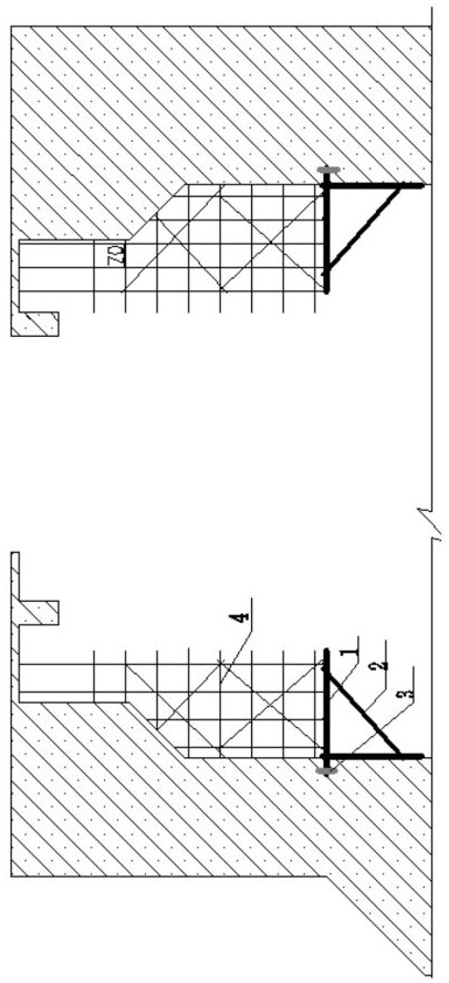 Steel tube triangle truss supporting system and construction method