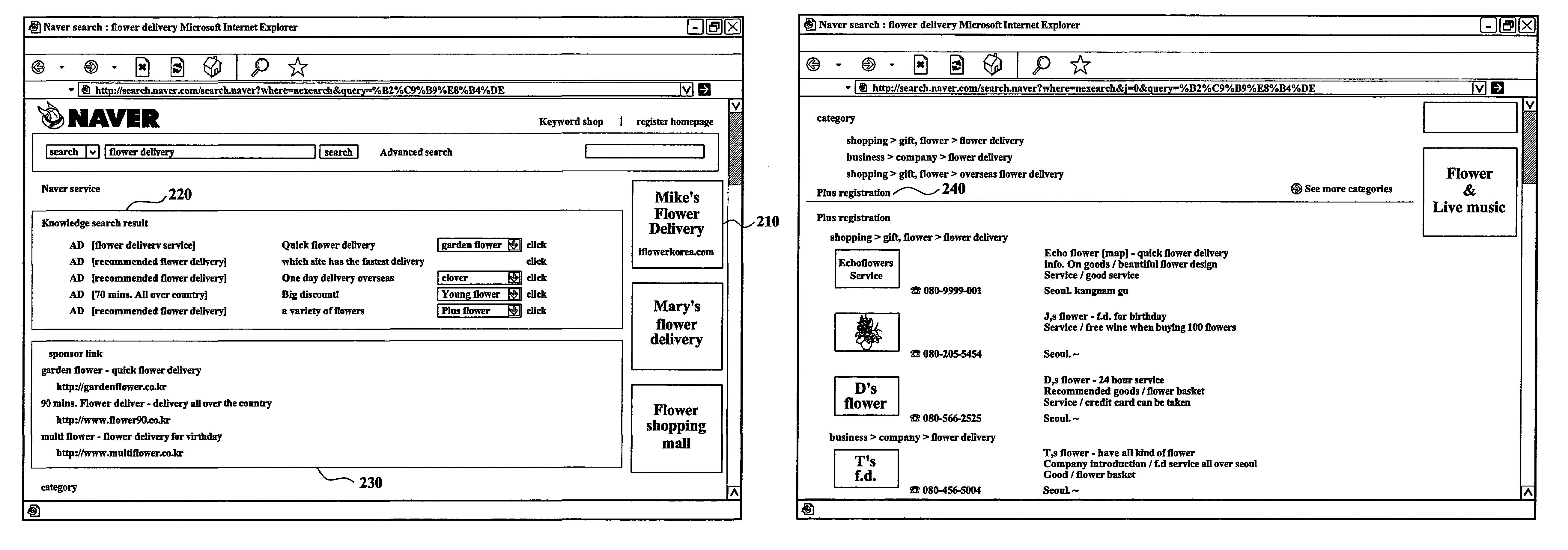 System and method for generating a search result list