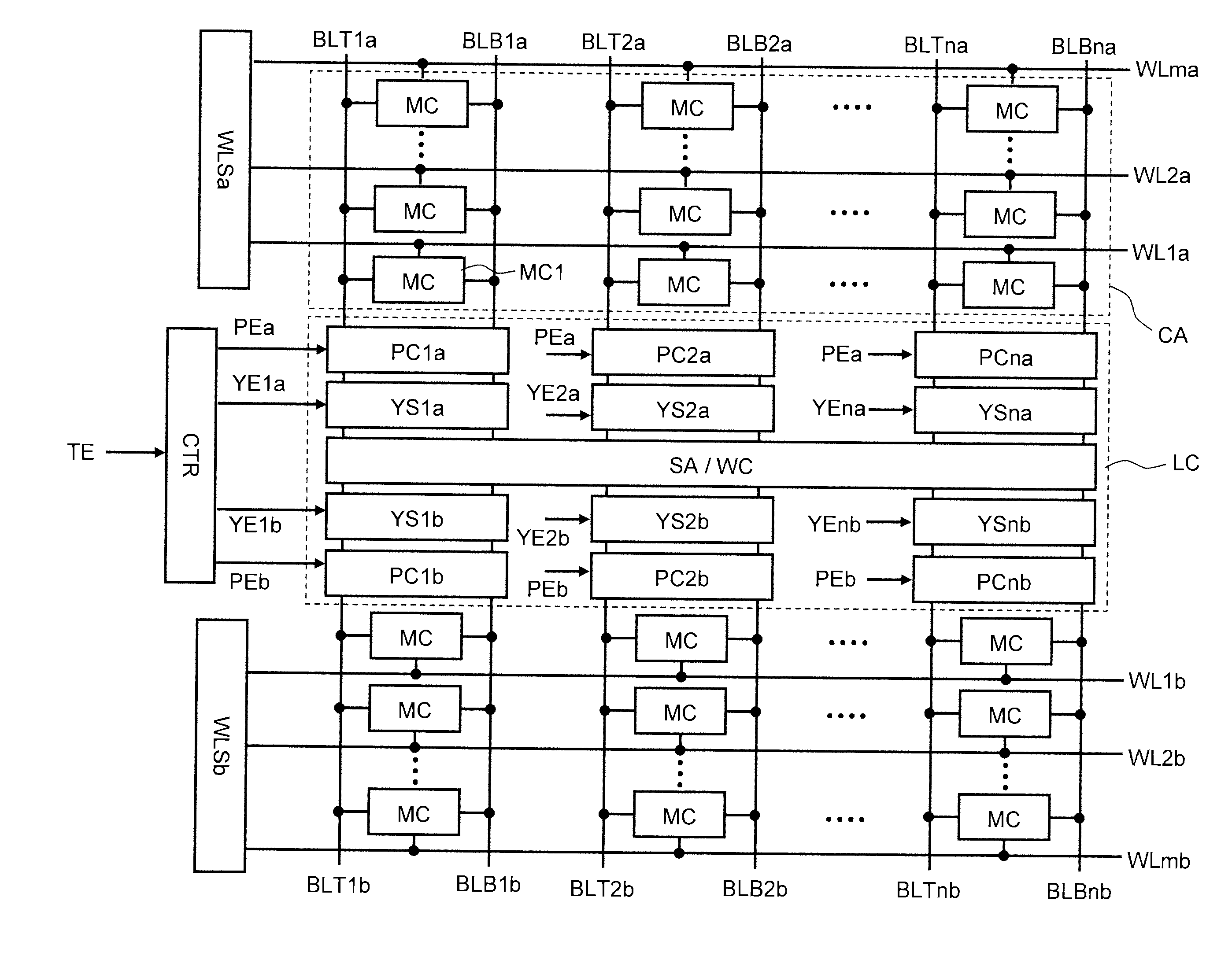 Semiconductor memory device and test method therefor