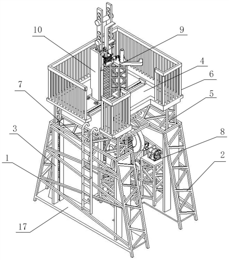 A donkey head tilting mechanism for a beam pumping unit