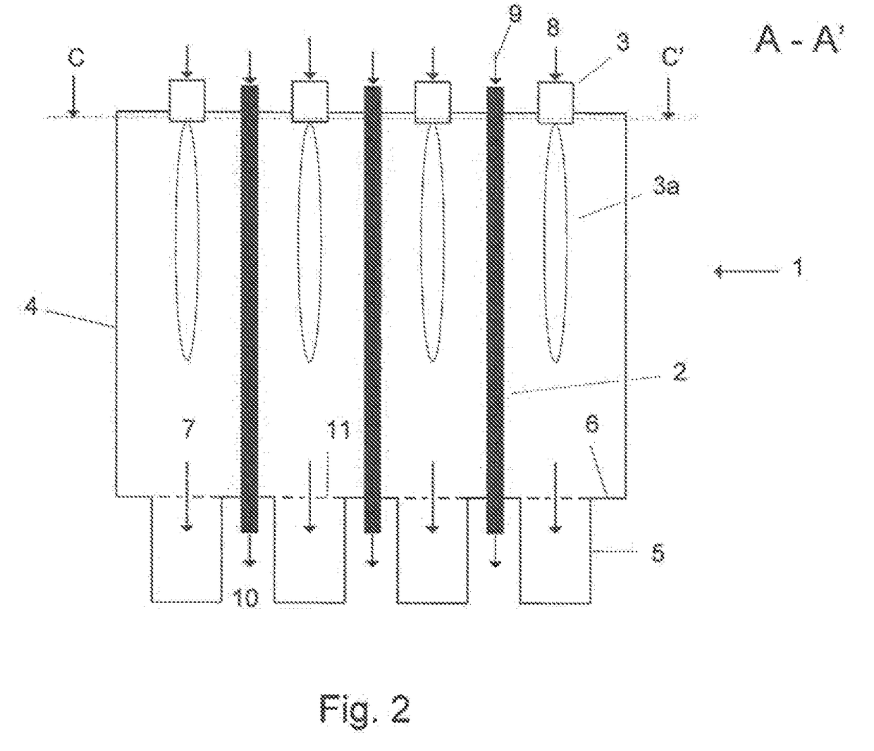 Reformer for producing synthesis gas