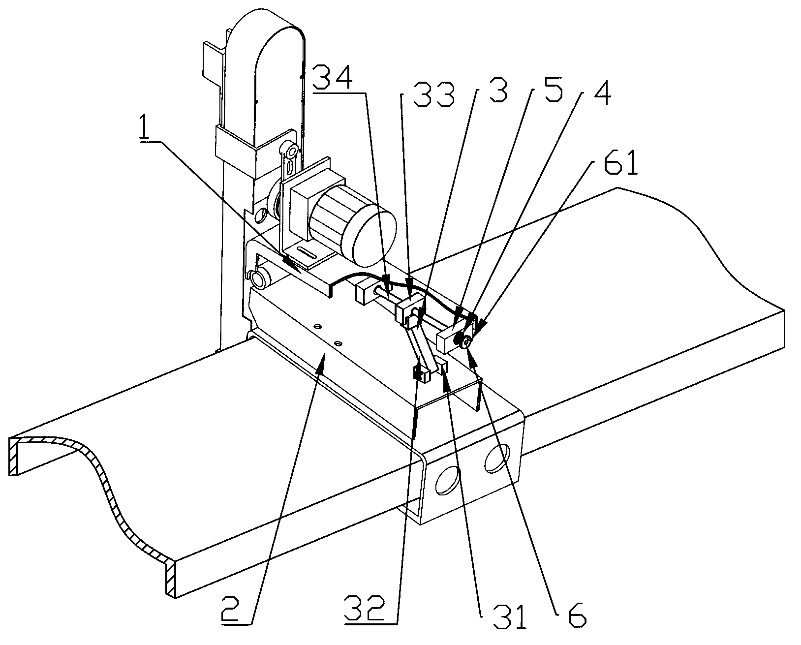 Scraping plate angle adjusting device of automatic wall plastering machine