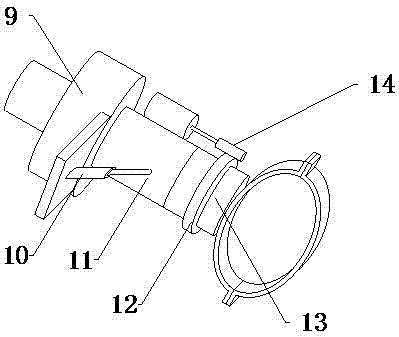 Multi-joint flaw detecting and positioning device for bridge pipeline welding joints