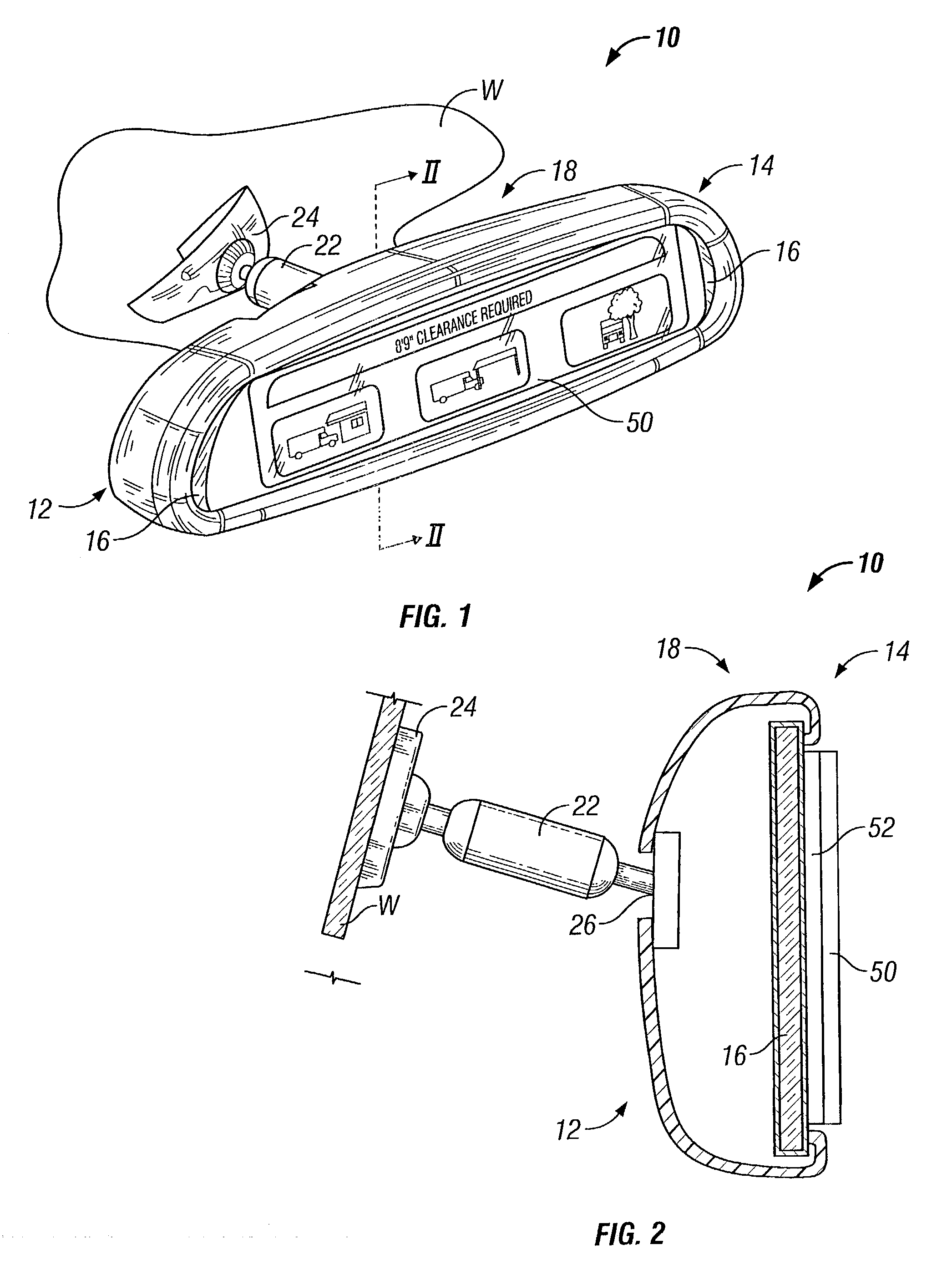 Method and apparatus for converting a rearview mirror into a dedicated information display