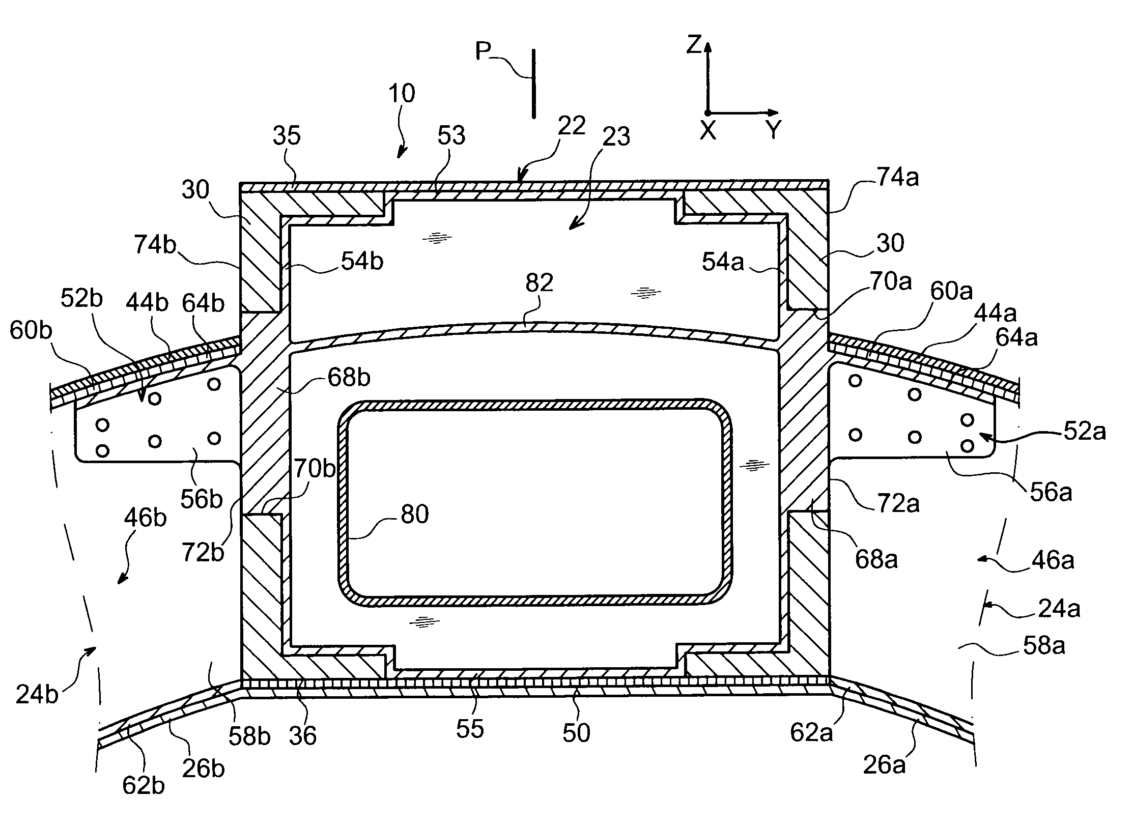 Turbojet engine mounting structure for aircraft