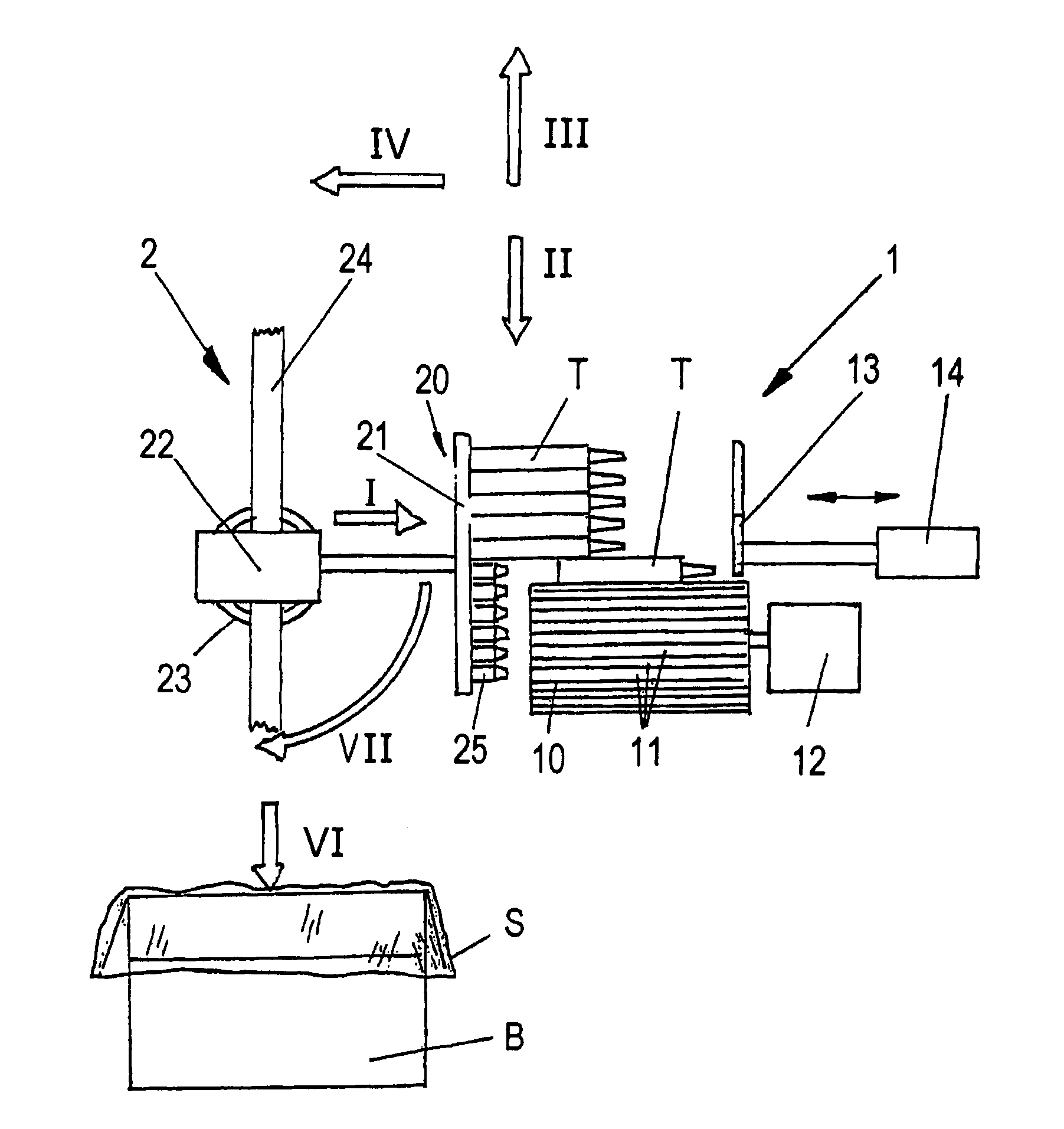 Method and device for packing tubes