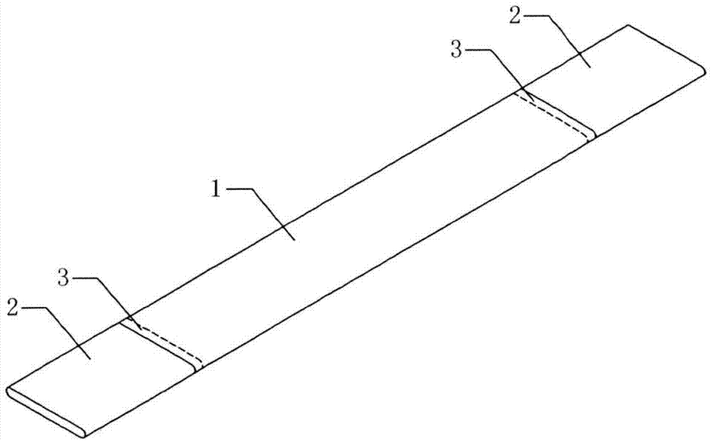 Copper-aluminum abutting and lap joint type conducting bar