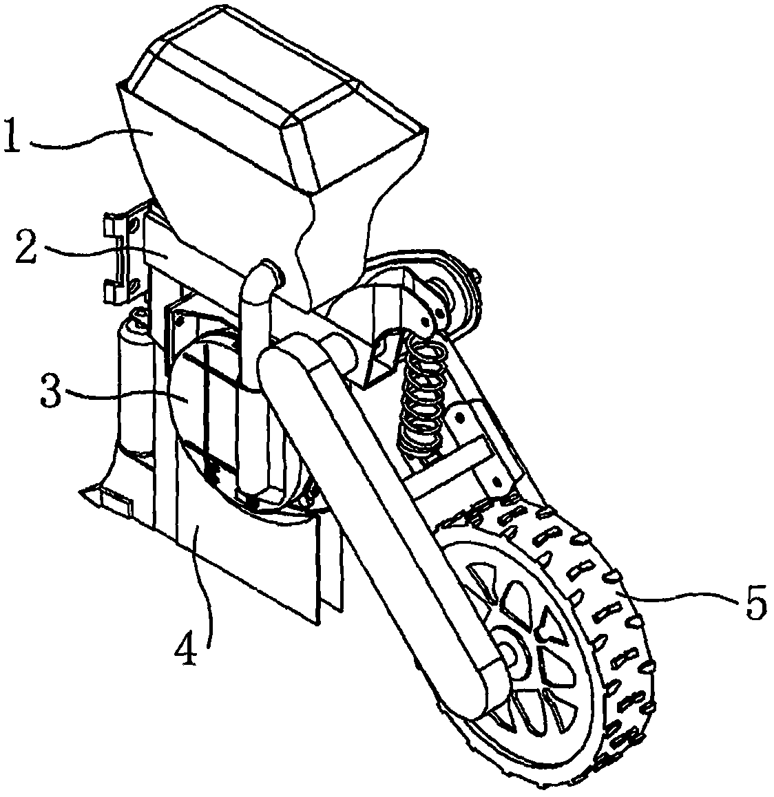 Seed metering device capable of conveying seeds forward