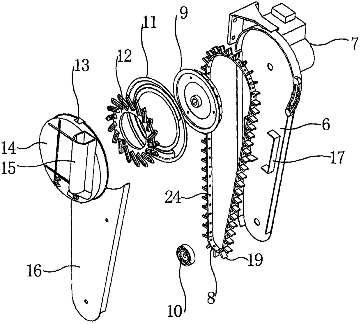 Seed metering device capable of conveying seeds forward