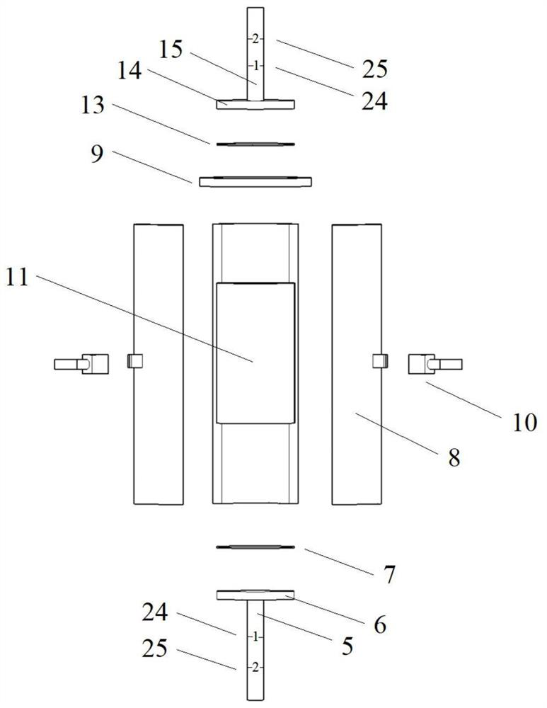 Bidirectional press-in type triaxial sample preparation device and method based on soil stress history