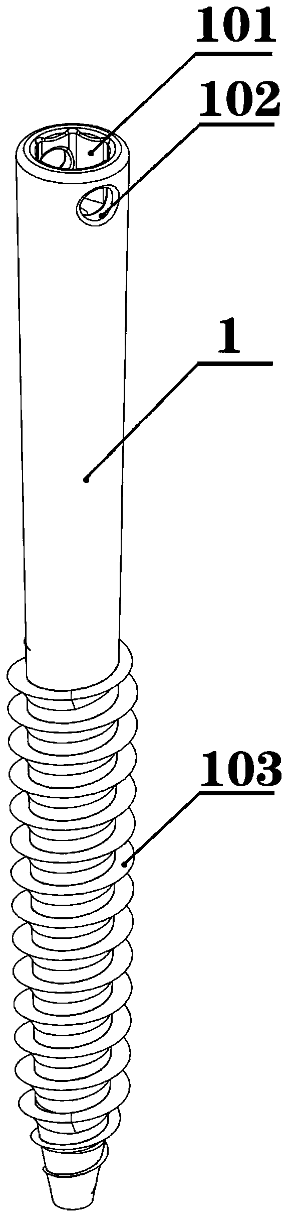 Combined multifunctional suture hollow screw system