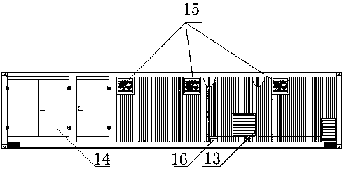 Integrally-moving high-voltage variable-frequency electric control device