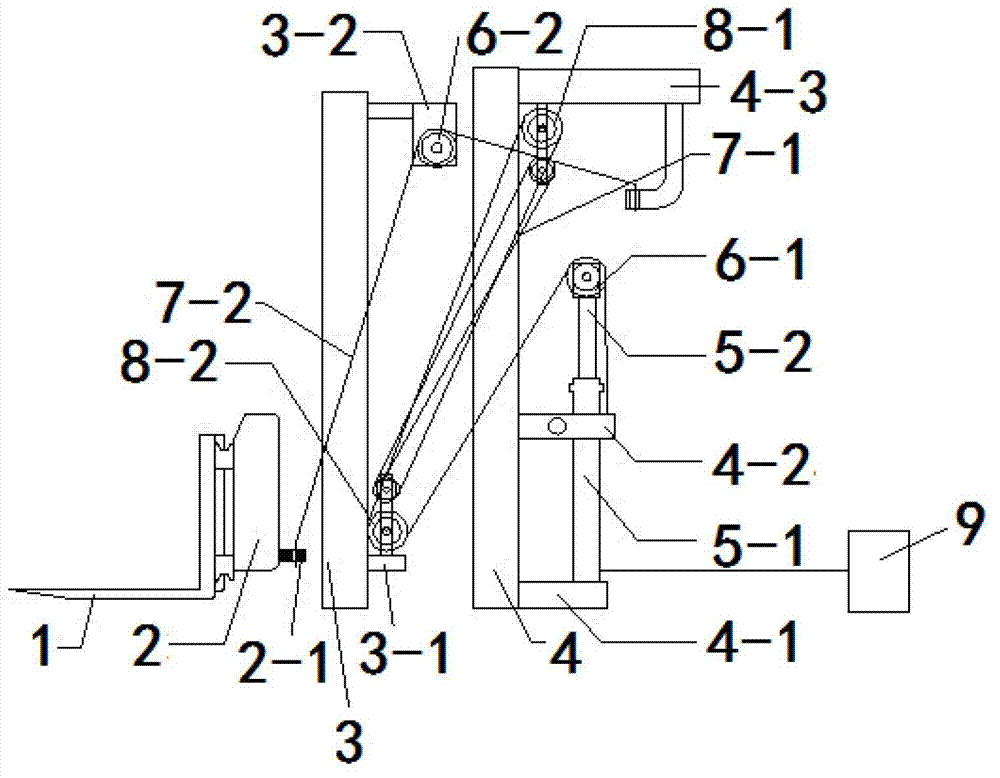 A forklift lifting mechanism