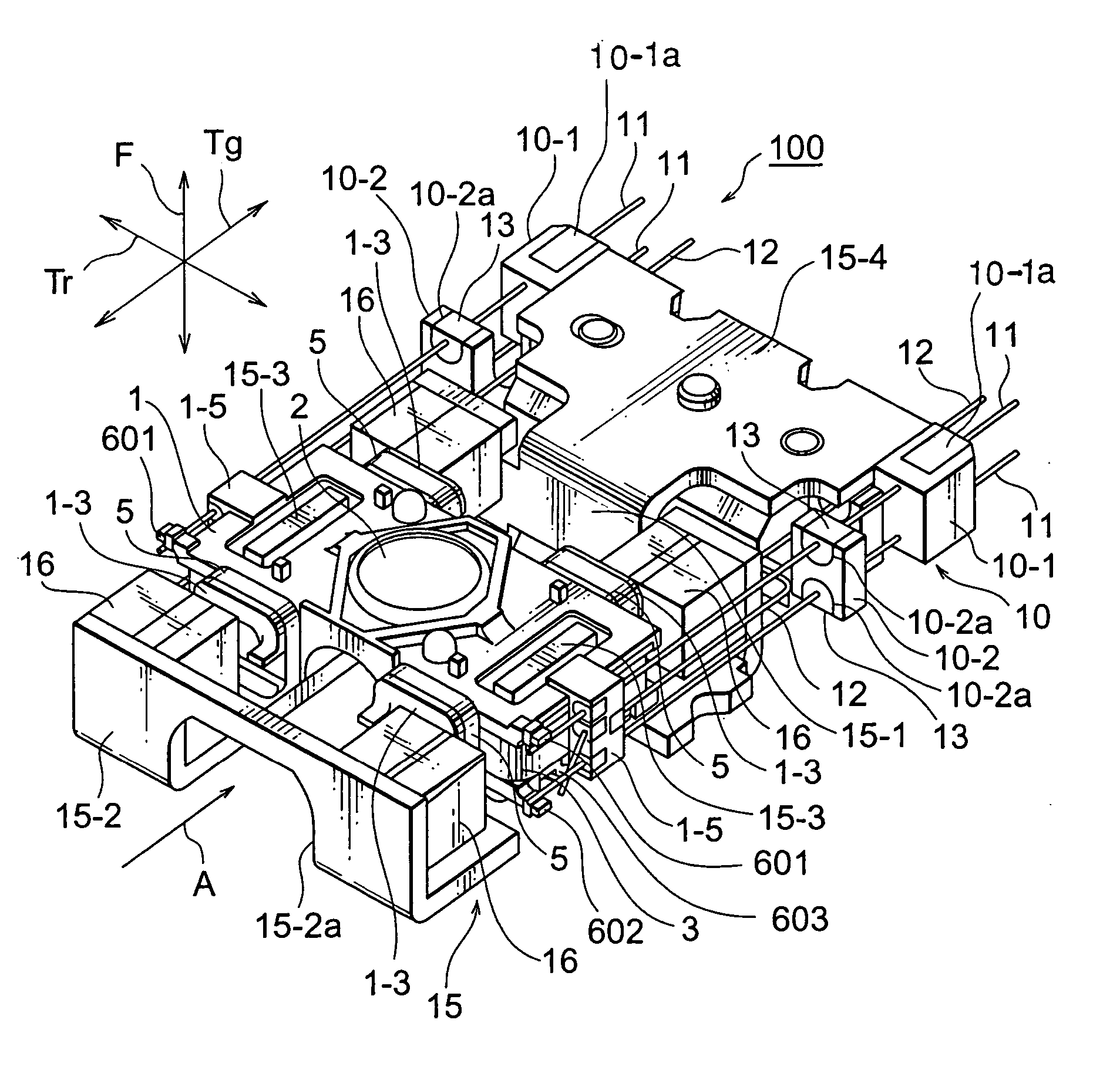 Objective lens holder for an objective lens driving device capable of thinning an optical pickup unit