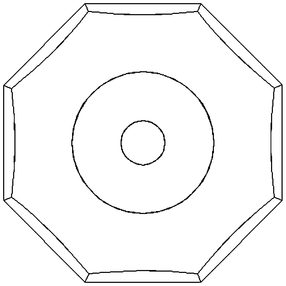 An octagonal circular blade for cutting soft materials containing hard impurities and its manufacturing method