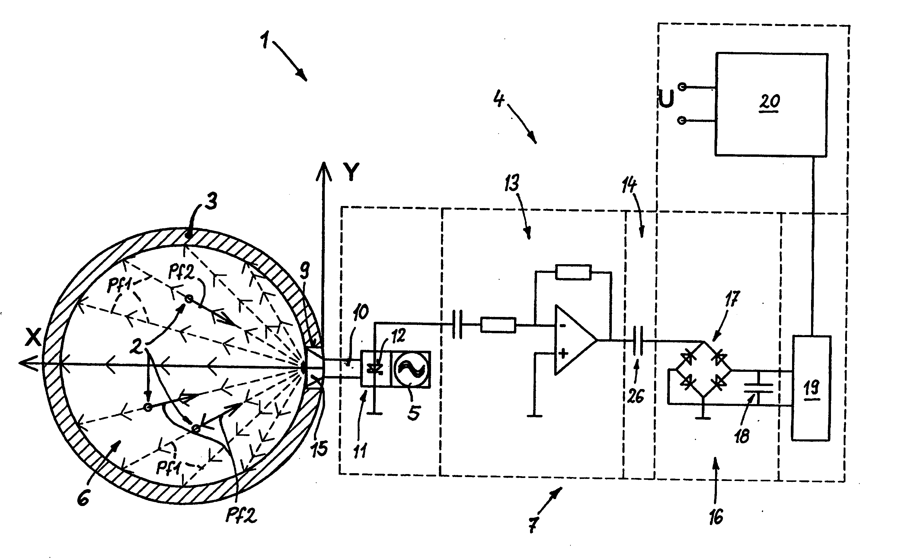 Method and device for measuring a mass flow