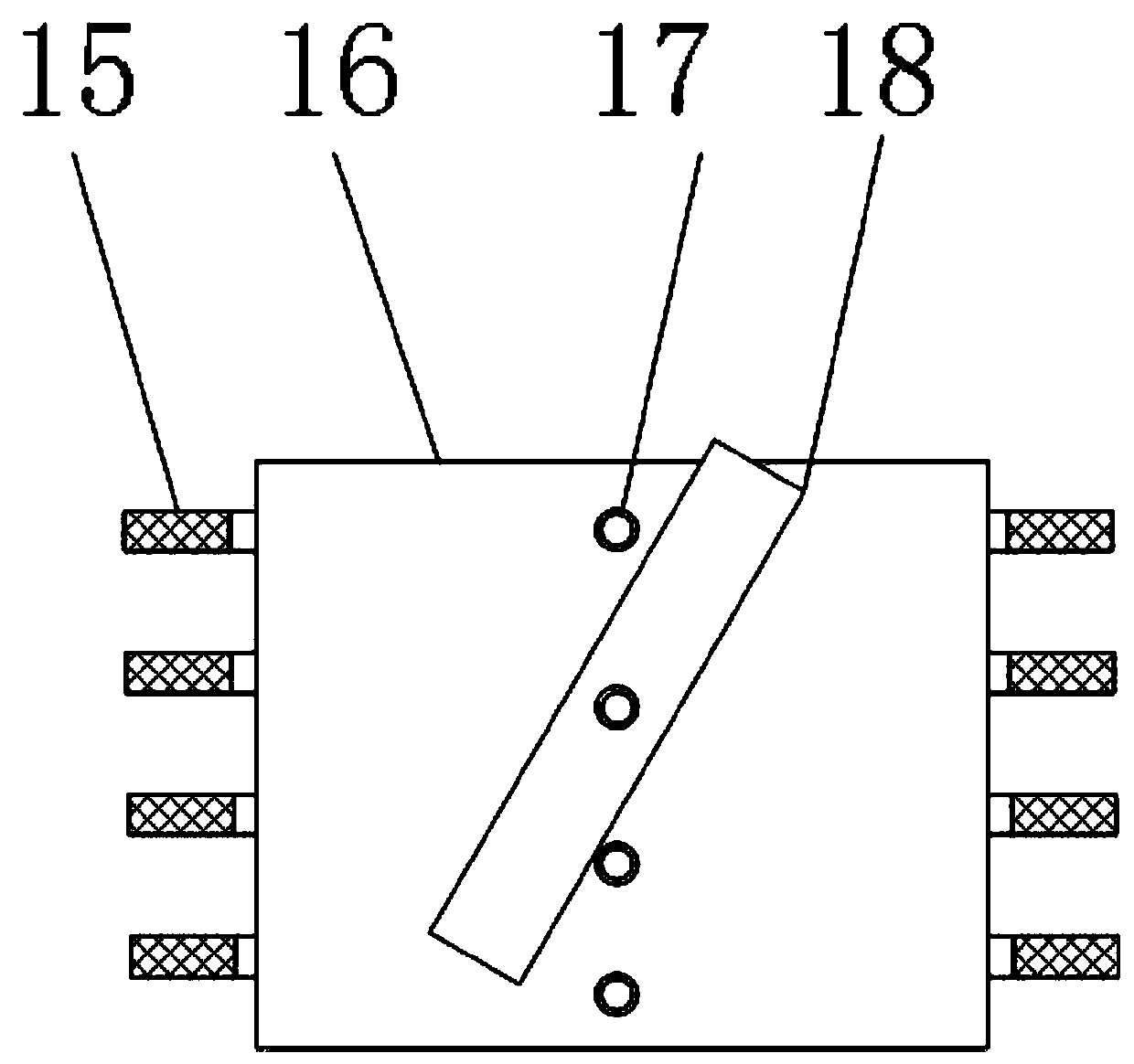 Mechanical detection device for filter material