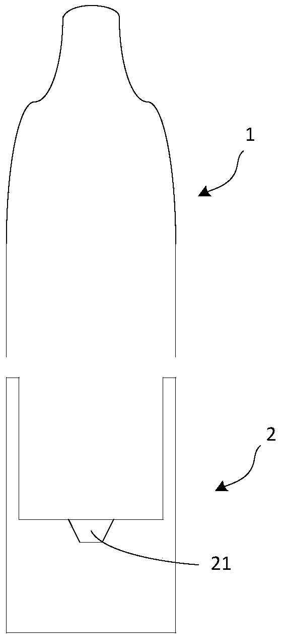 Frequency conversion ultrasonic aging device