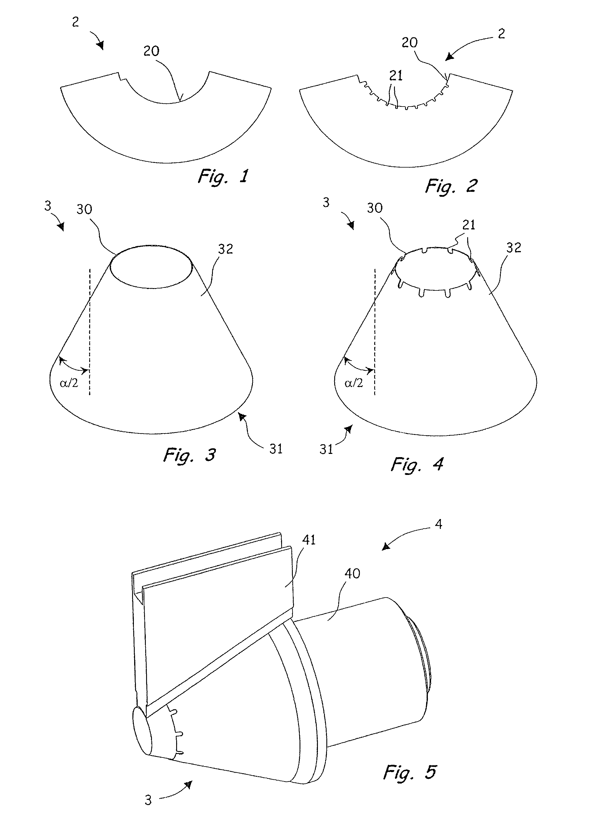 Method for fabricating a funnel