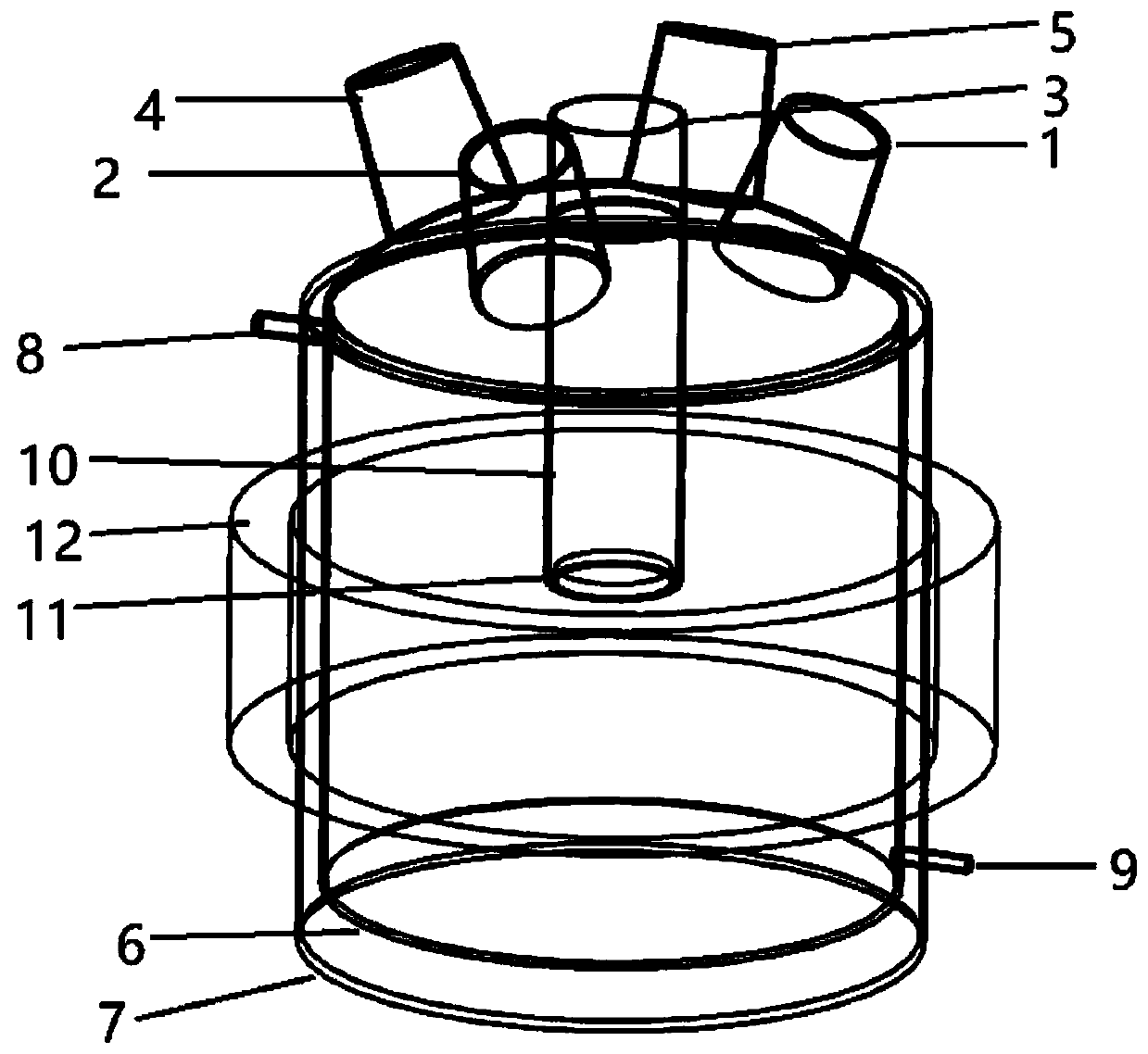 In-situ electrochemical cell device capable of measuring electrochemical corrosion performance under electromagnetic field