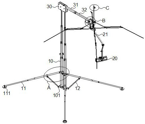 5g communication antenna test frame and its test method