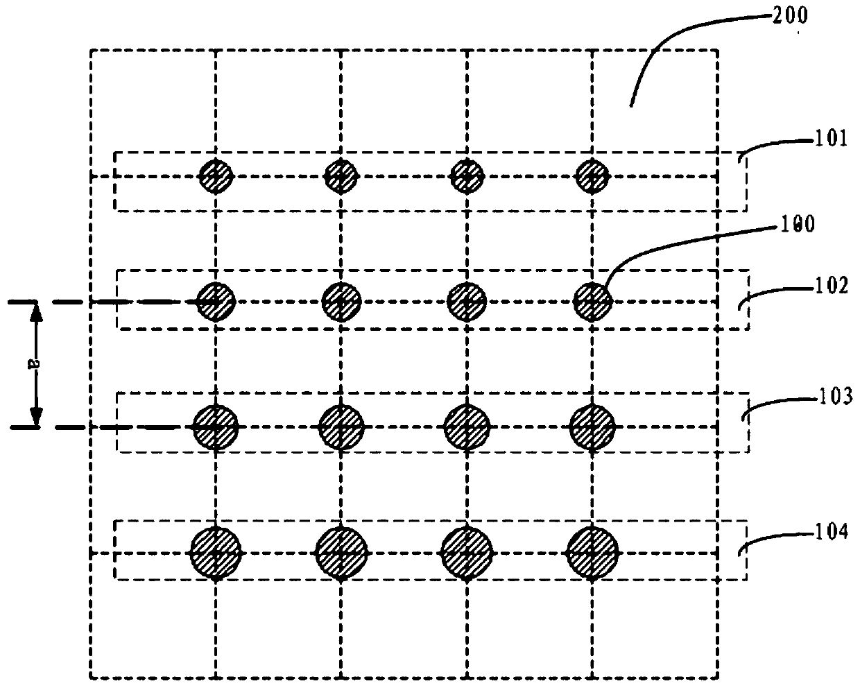 Frosted glass substrate with gradually varied pattern and production method of frosted glass substrate