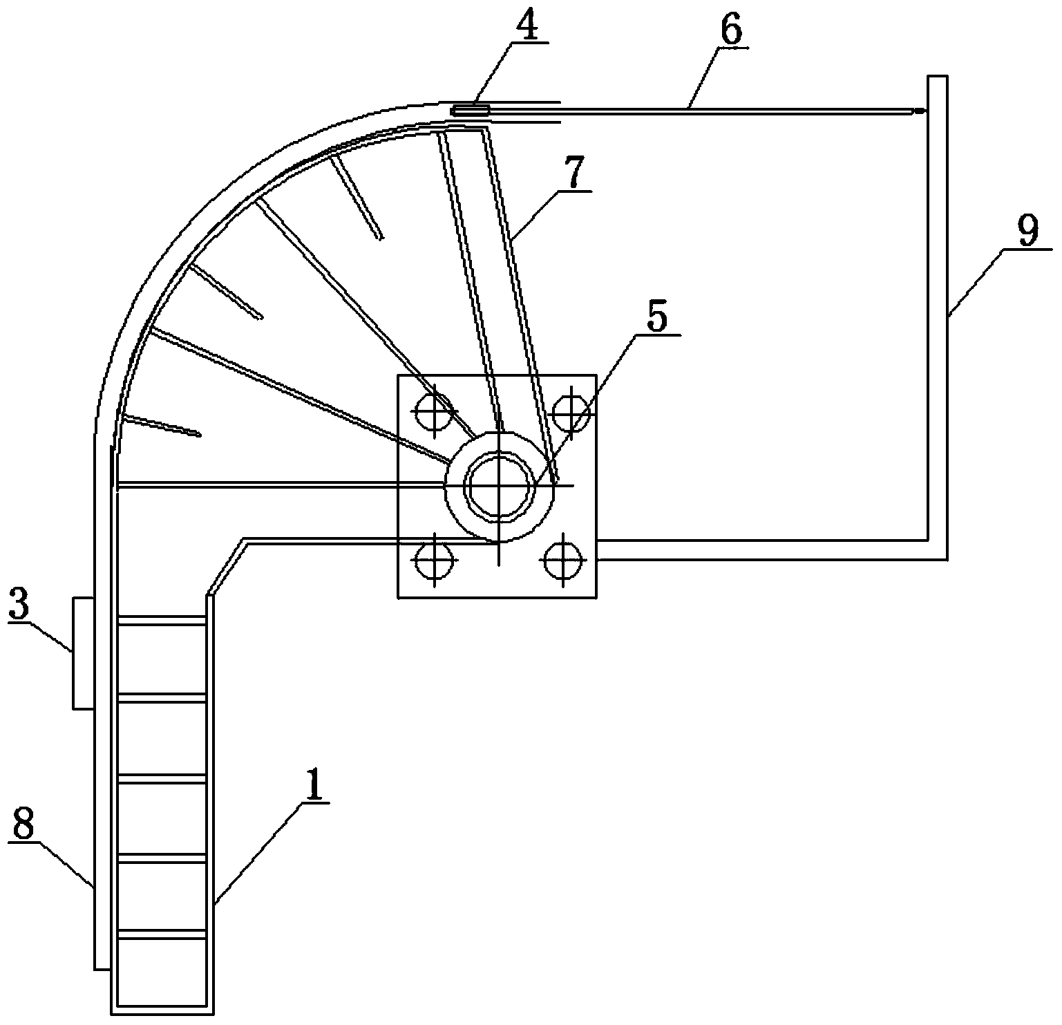 Processing method for section bar roll bending