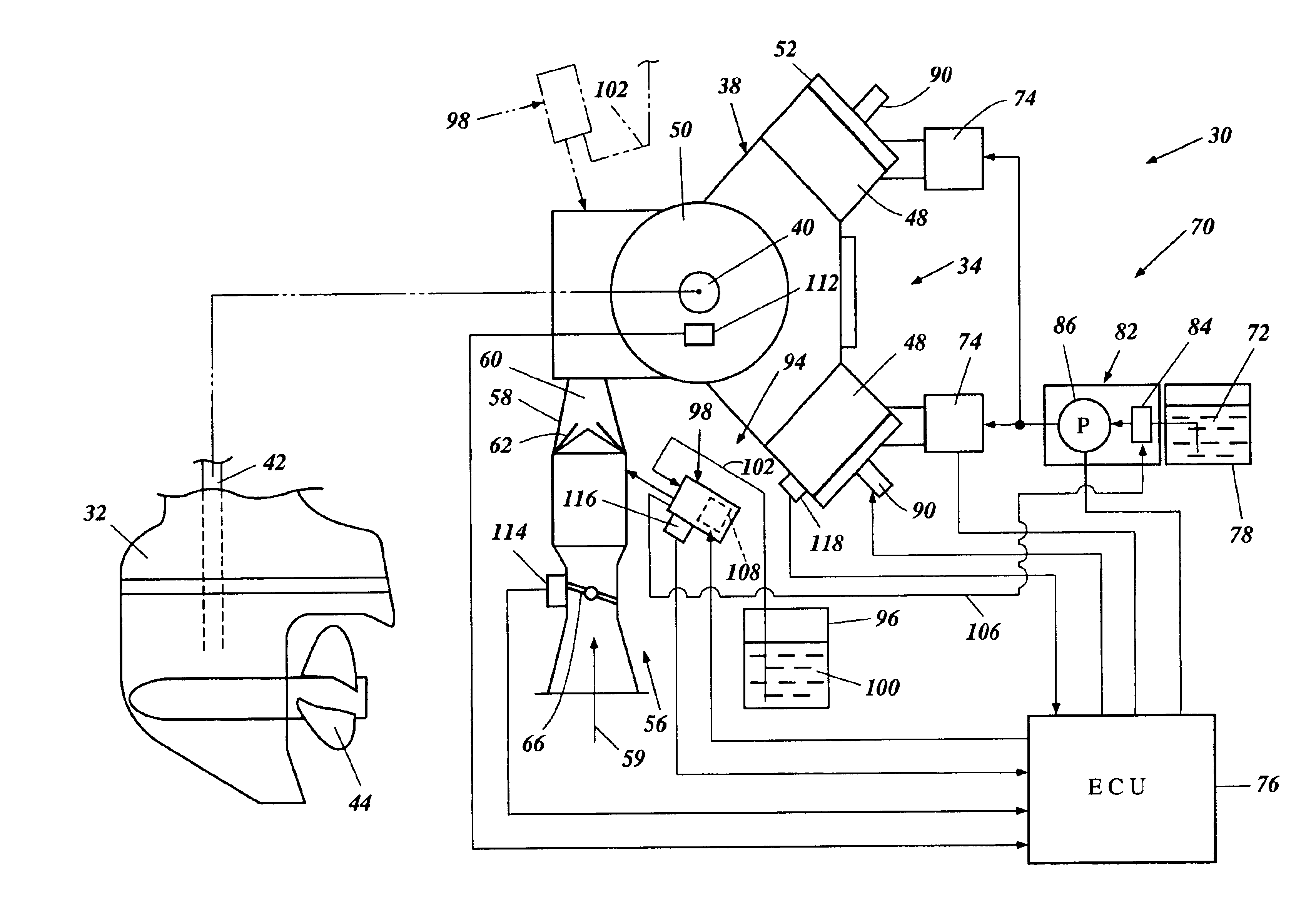 Lubrication system for two-cycle engine