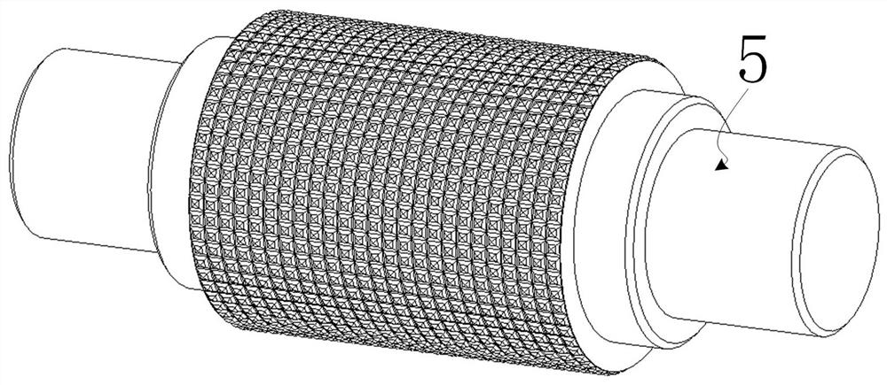 Method for rolling metal clad plate through double crossed corrugated rollers
