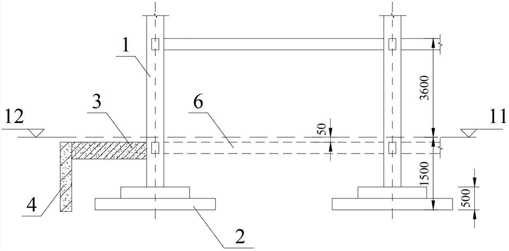Strengthening method for reinforced concrete frame structure
