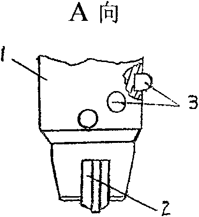 Stone inclusion soil abrasive-proof anti-impact drill bit