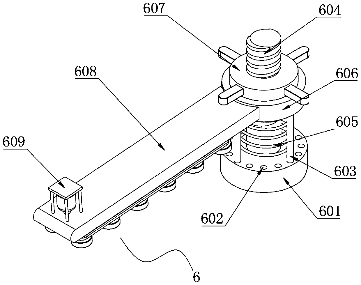 A manual sorting table for biological food testing that is convenient for sorting and storing