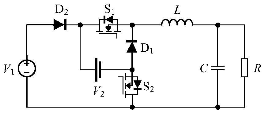 Three-port direct-current converters and control method and circuit thereof