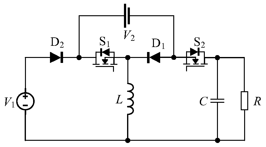 Three-port direct-current converters and control method and circuit thereof