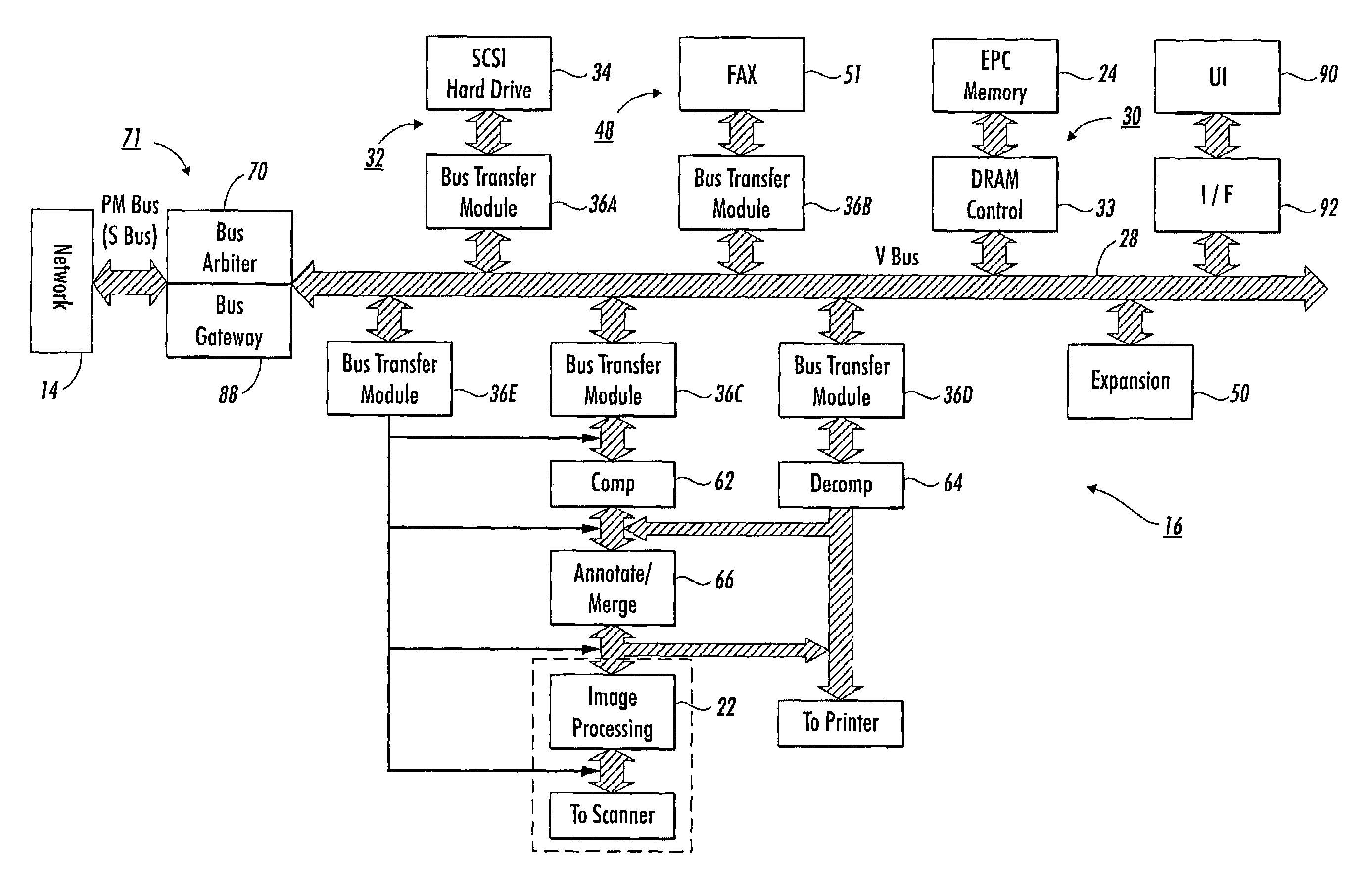 System and method for merging together jobs in a multi-platform printing system when one of the platforms is in a degraded mode