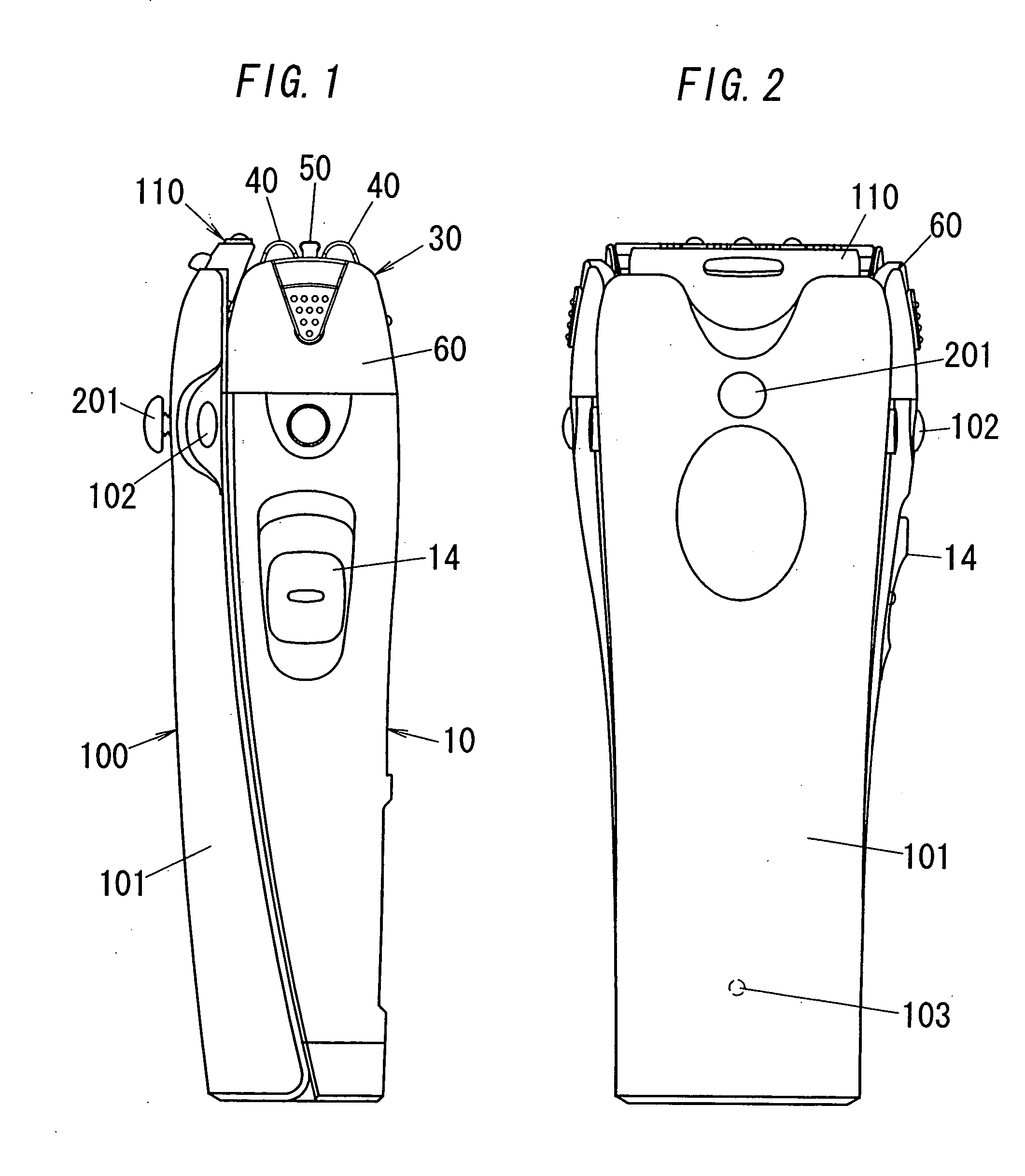 Hair removing device with a lotion applicator