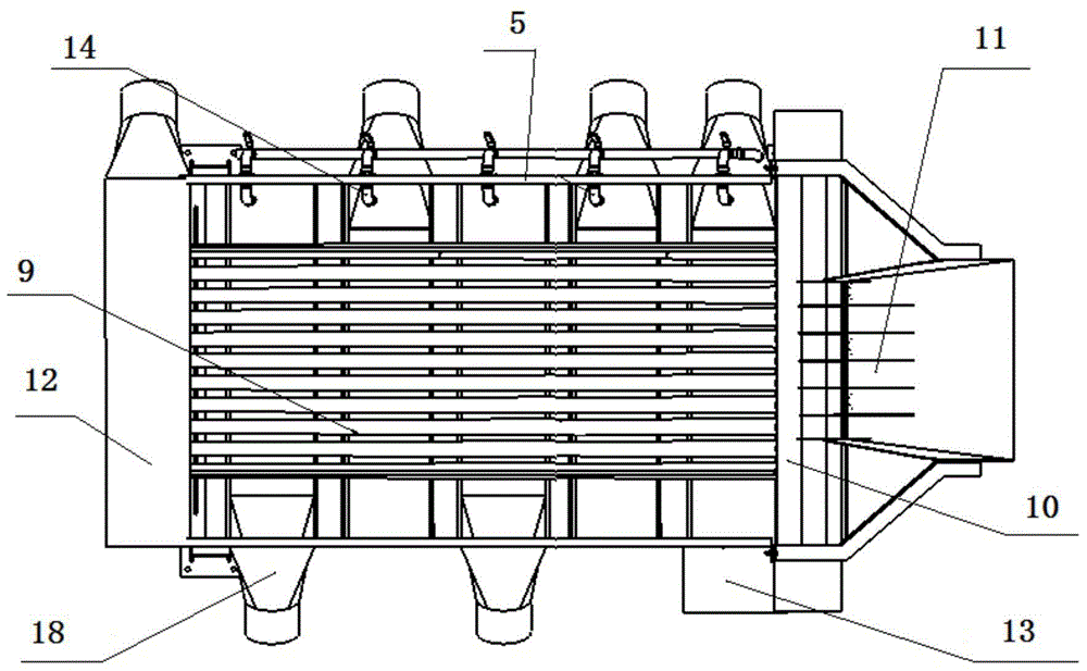 Double-layer grading machine of pacific saury boat
