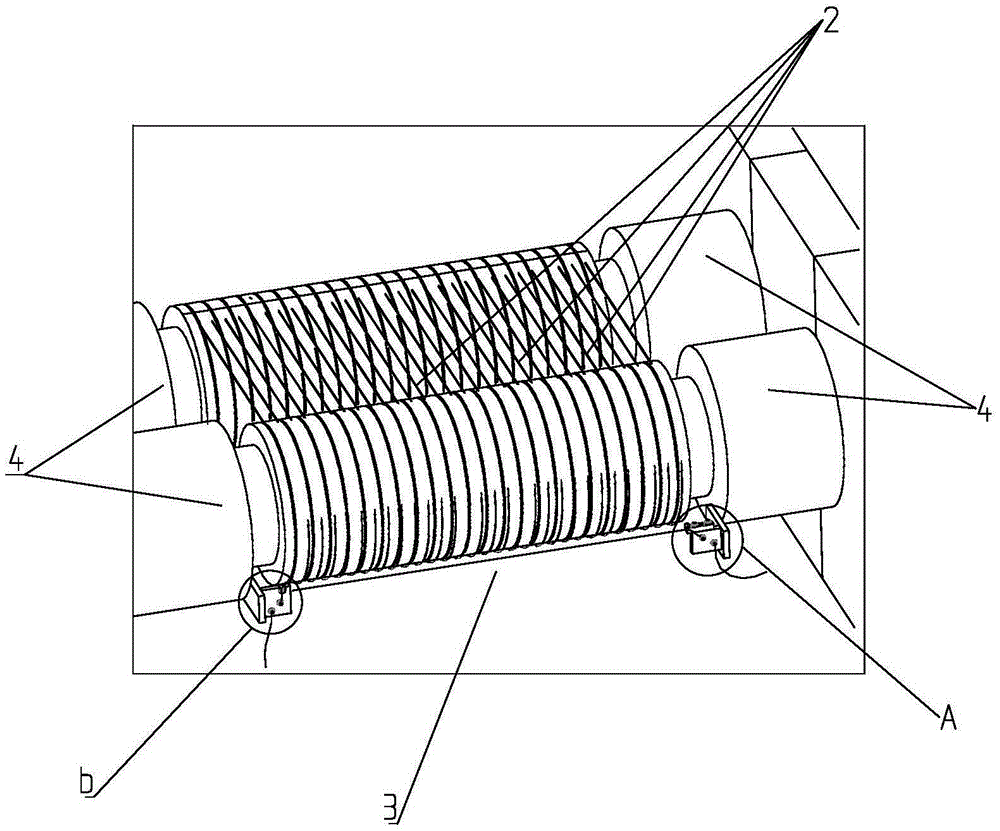 Silicon ingot cutting machine with novel hypersensitive wire break alarm devices