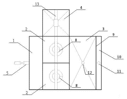 Method and device for removing heavy metals in industrial sewage by electromagnetic stirring paddle