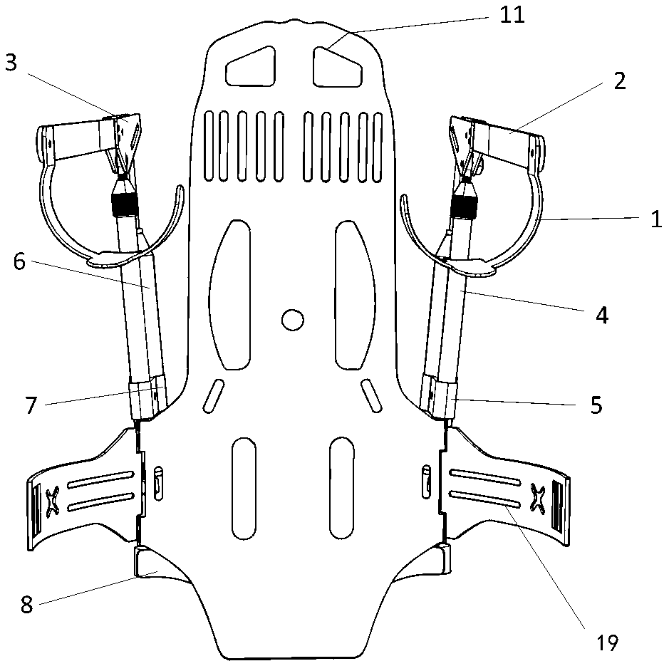 Upper limb negative pressure power assisting system