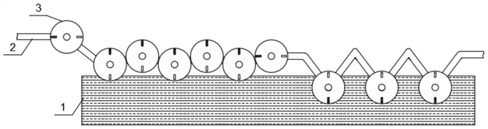 Glazing line and method for heat-resistant ceramics