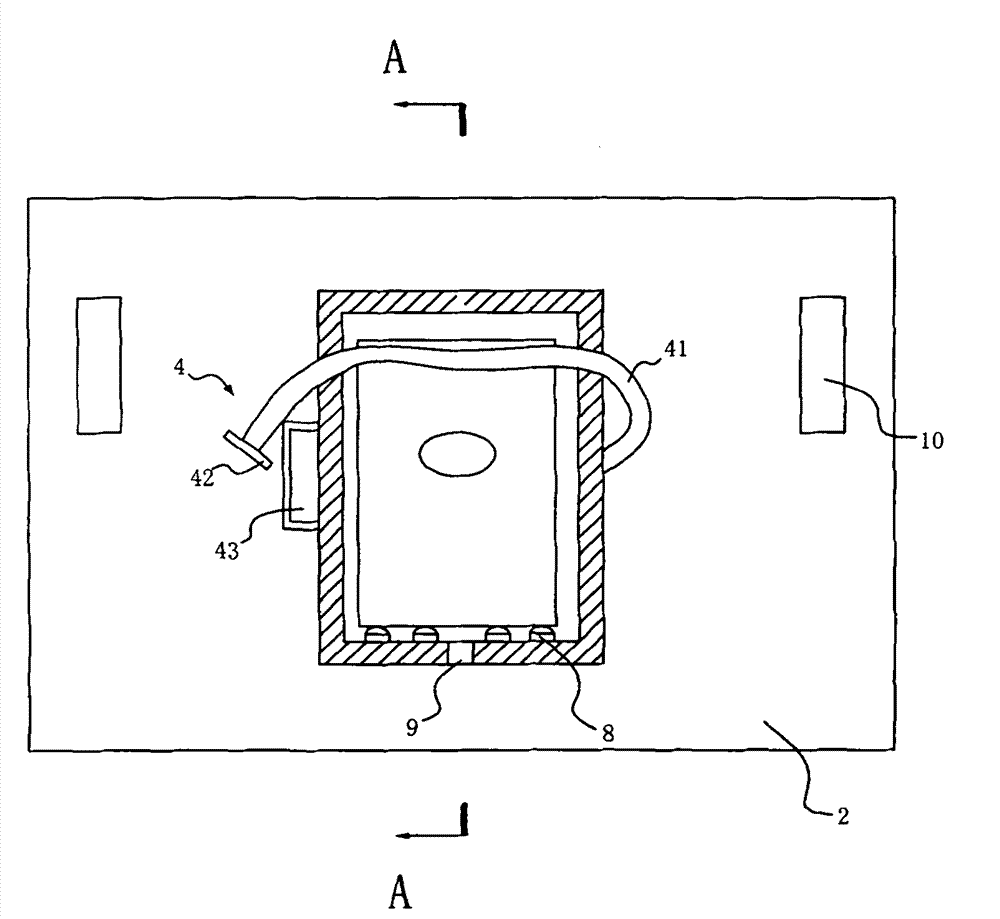 Punching device fixing device used for orientation movement teaching or competition