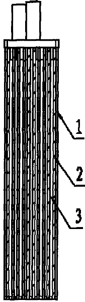 A pure lead gel battery