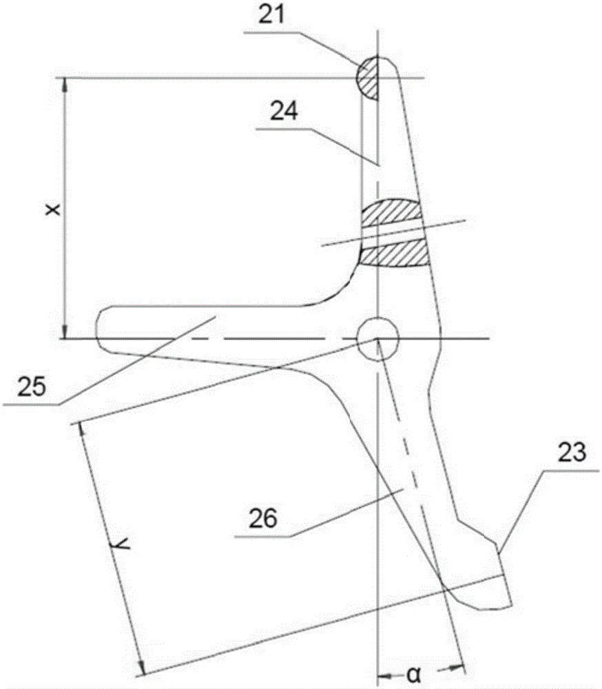 Measuring tool and measuring method for measuring the internal diameter of an annular hole