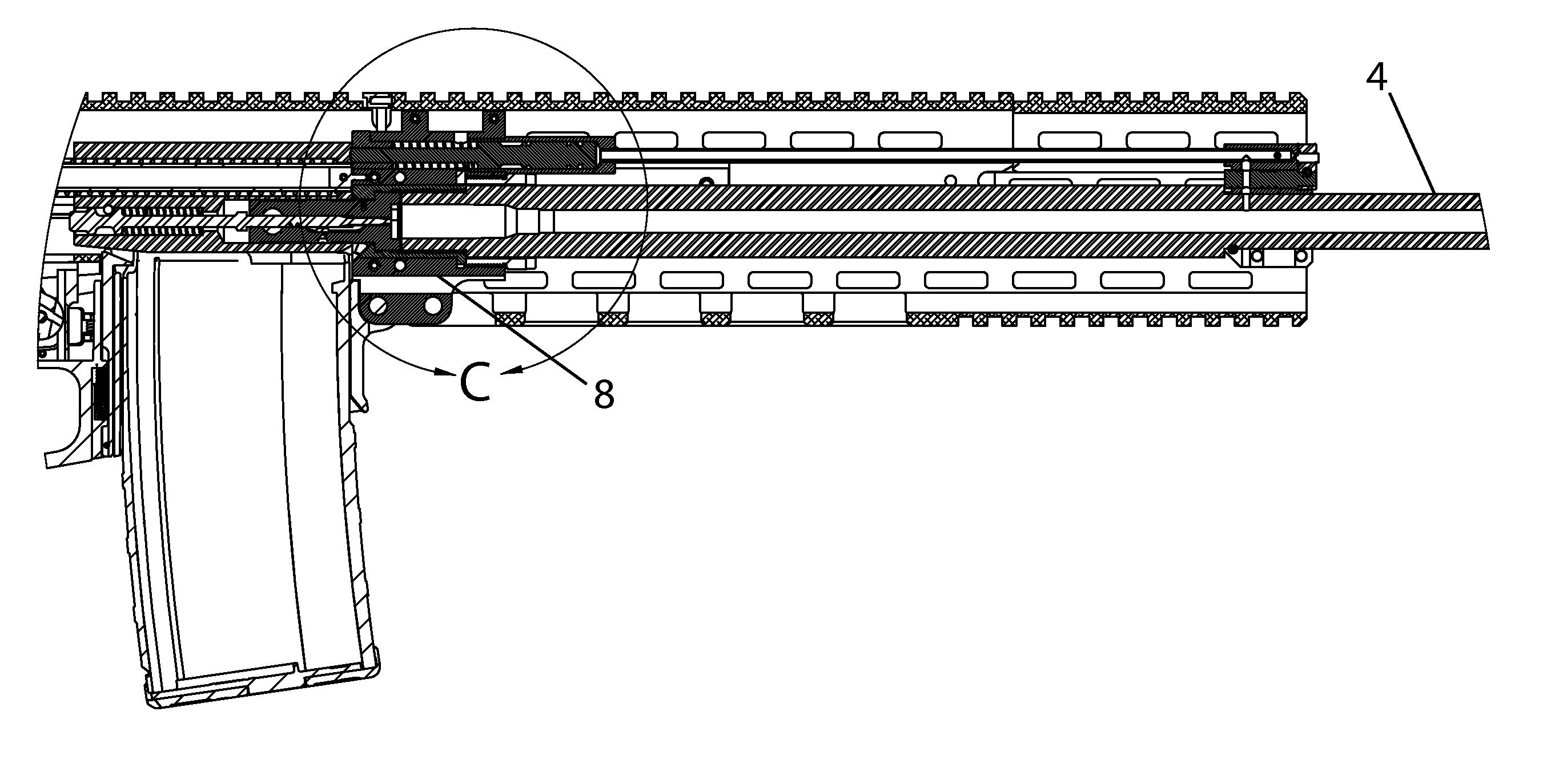 Gas system for an automatic firearm