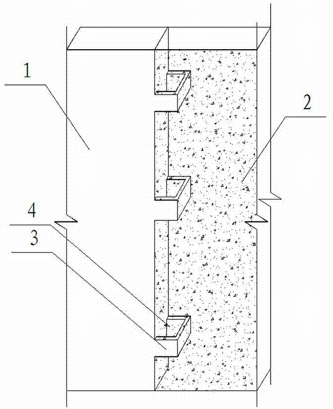 Concrete structure connecting method with lock catch mechanism adopted
