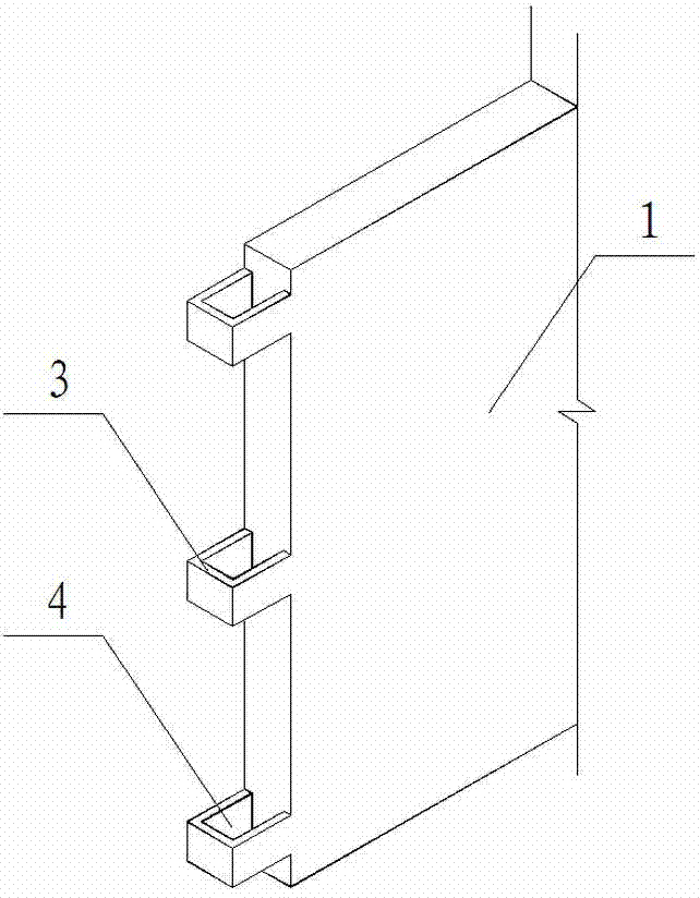 Concrete structure connecting method with lock catch mechanism adopted